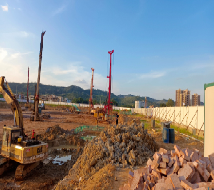 廣東省韶關曲江工地施工現(xiàn)場